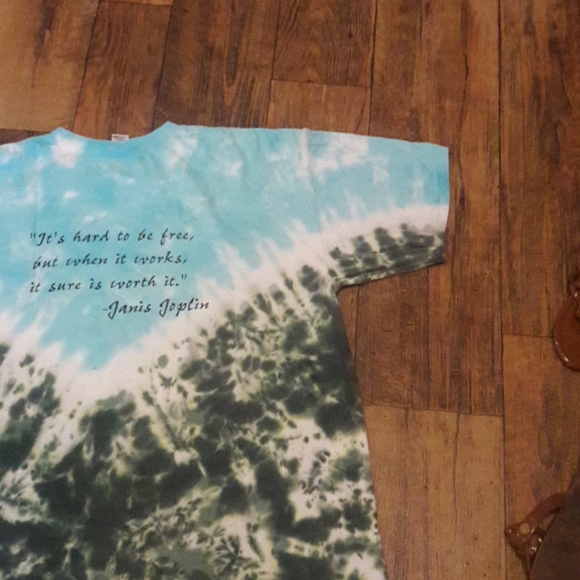 RARE VINTAGE Janis Joplin Hand Dyed By Sundog XL Hippie 70's 60's Double sided - Picture 12 of 13